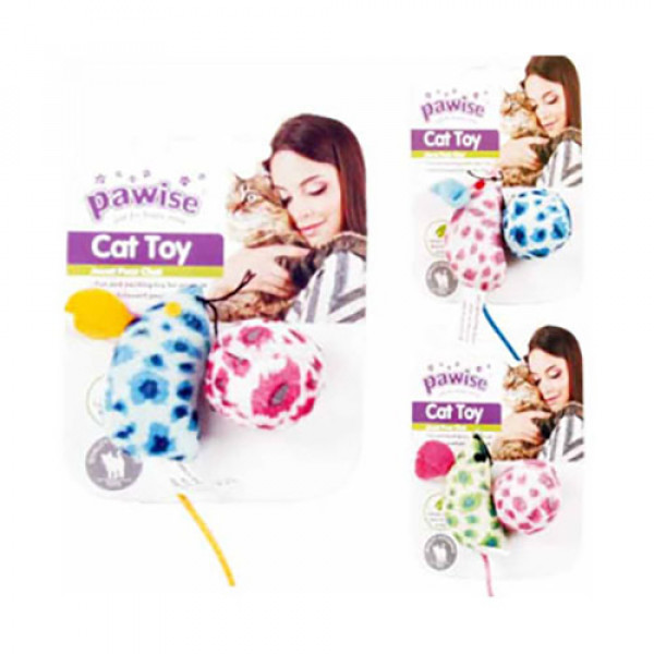 Pawise Kumaş Oyuncak Fare ve Top | Kedi Fare Oyuncak