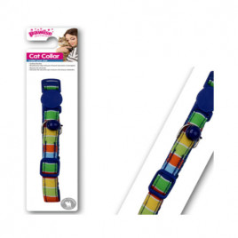 Mavi Şeritli Boyun Tasması | Kedi Boyun Tasması Mavi Şeritli Boyun Tasması | Kedi Boyun Tasması