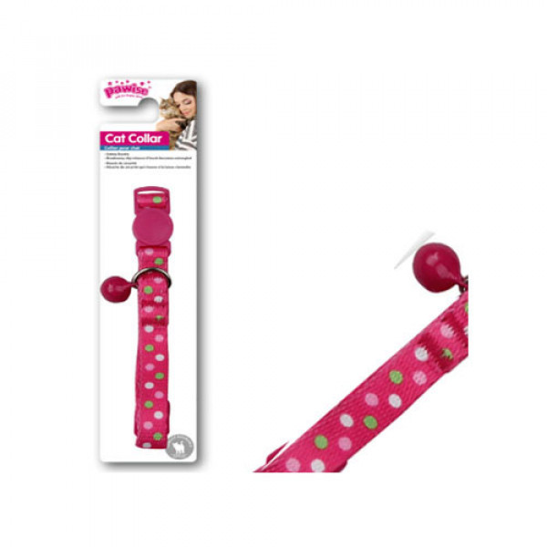 Pawise Pembe Benekli Boyun Tasması | Kedi Boyun Tasması