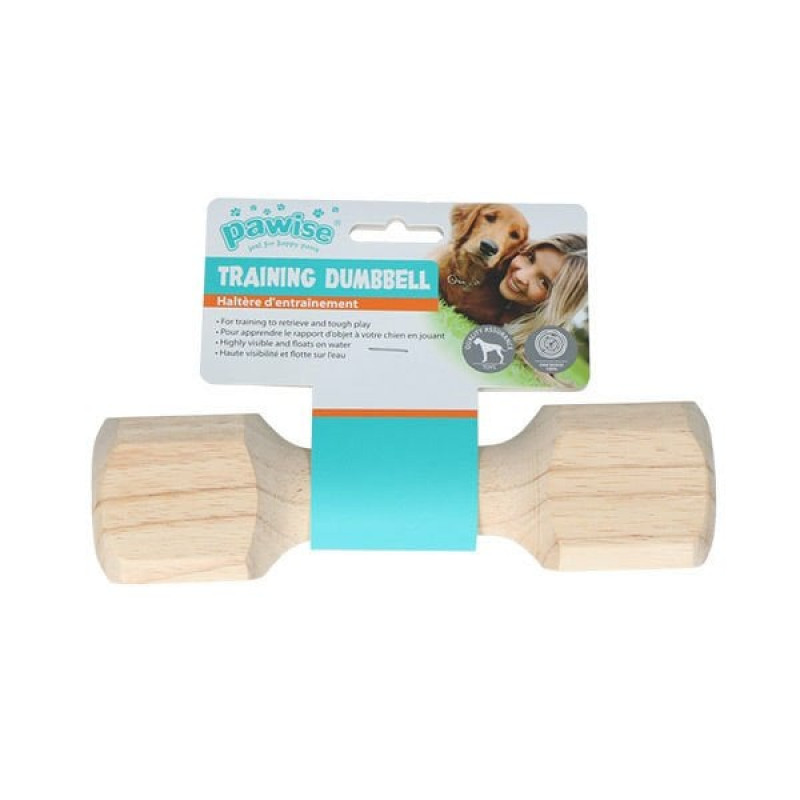 Pawise S Ahşap Eğitim Dambılı 17 Cm | Köpek Çiğneme Pawise S Ahşap Eğitim Dambılı 17 Cm | Köpek Çiğneme