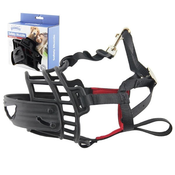 Pawise XL Ayarlanabilir Plastik Ağızlık Siyah | Köpek Ağızlığı