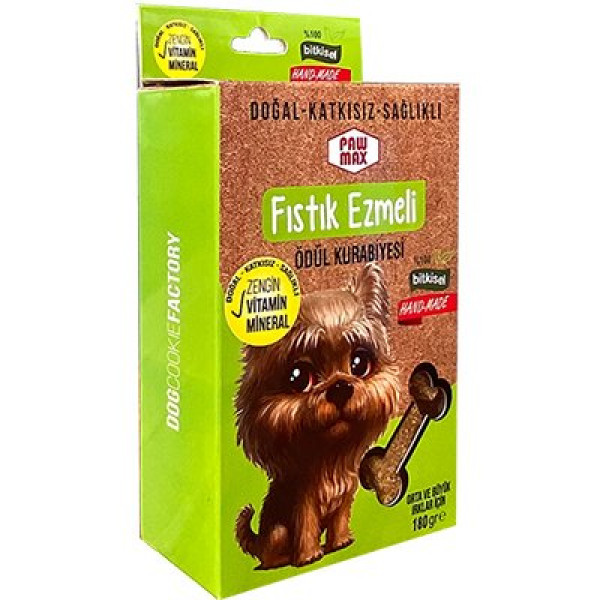Pawmax 180 gr Fıstık Ezmeli Orta Ve Büyük Irk | Köpek Atıştırmalık Ödül Maması