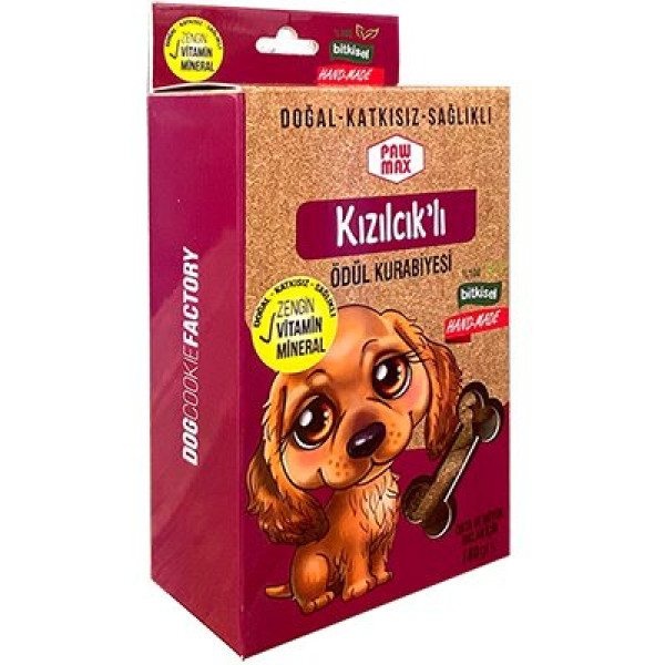 Pawmax 180 Gr Kızılcıklı Orta Ve Büyük Irk | Köpek Atıştırmalık Ödül Maması