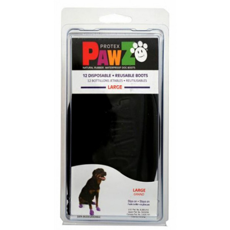 Pawz 12'li L Siyah Galoş | Köpek Patik Ayakkabısı Pawz 12'li L Siyah Galoş | Köpek Patik Ayakkabısı