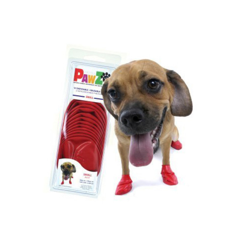 Pawz 12'li S Kırmızı Galoşu | Köpek Patik Ayakkabısı Pawz 12'li S Kırmızı Galoşu | Köpek Patik Ayakkabısı
