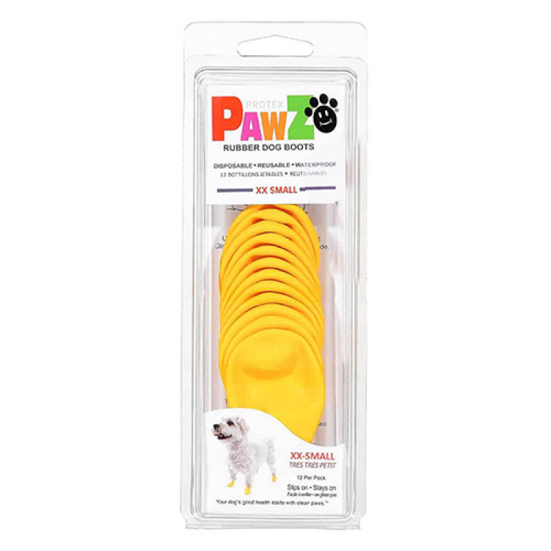 Pawz 12'li XX-S Sarı Galoş | Köpek Patik Ayakkabısı Pawz 12'li XX-S Sarı Galoş | Köpek Patik Ayakkabısı