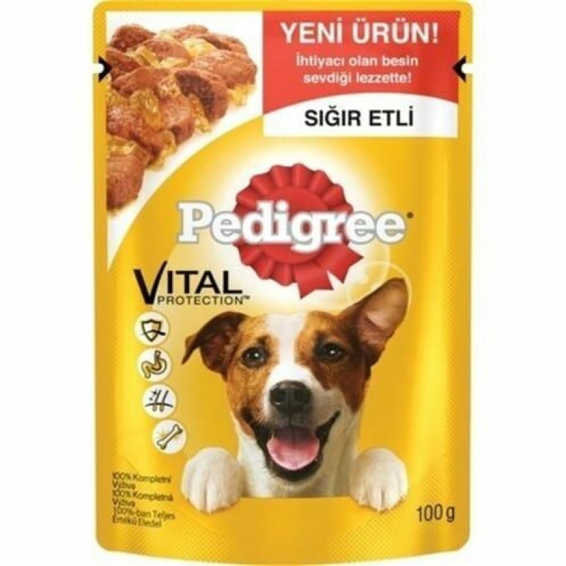Pedigree 100 Gr Vital Protection Sığır | Yetişkin Köpek Konserve Maması Pedigree 100 Gr Vital Protection Sığır | Yetişkin Köpek Konserve Maması
