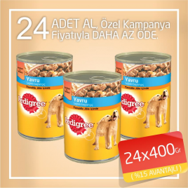 24x400 Gr Junior Tavuklu Yavru | Tavru Köpek Konservesi 24x400 Gr Junior Tavuklu Yavru | Tavru Köpek Konservesi