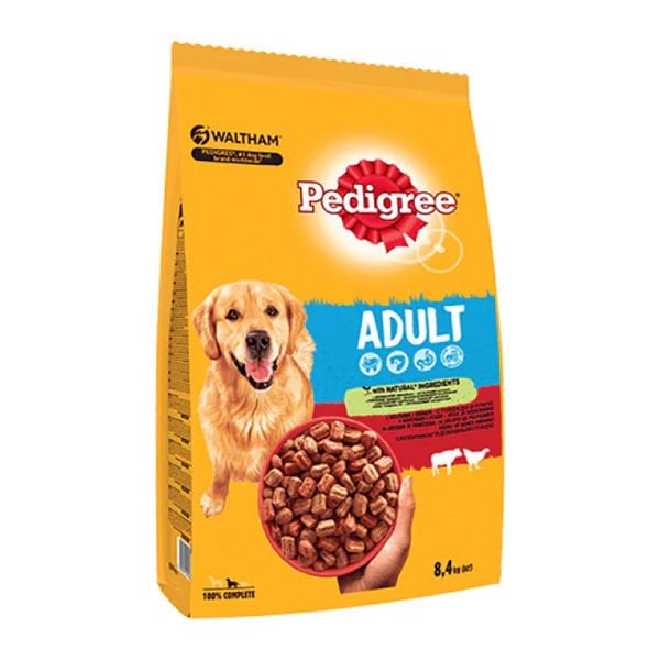 Pedigree 8,4 Kg Sığır ve Kümes Hayvanı | Yetişkin Köpek Konserve Maması