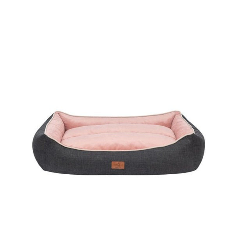 Peggy 100x80x30 Cm Lola Yatak Antrasit Pembe Büyük Irk X-Large | Kumaş Köpek Yatağı Peggy 100x80x30 Cm Lola Yatak Antrasit Pembe Büyük Irk X-Large | Kumaş Köpek Yatağı