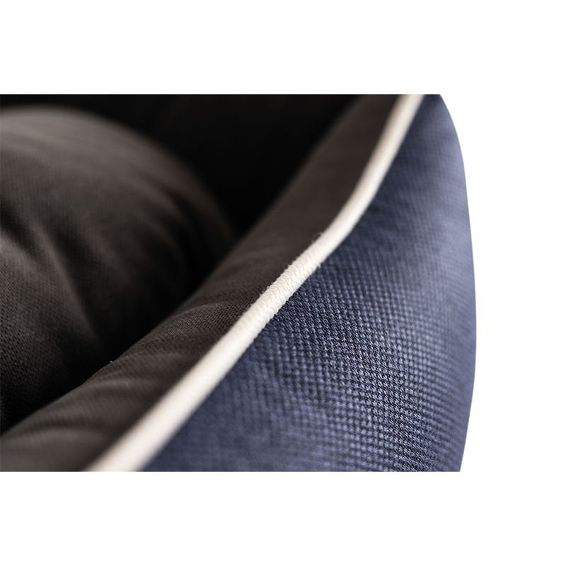 Peggy 100x80x30 Cm Lola Yatak Lacivert Gri Büyük Irk X-Large | Kumaş Köpek Yatağı