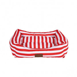 65x45x20 Cm Daisy Yatak Kırmızı Çizgili Medium | Kumaş Köpek Yatağı 65x45x20 Cm Daisy Yatak Kırmızı Çizgili Medium | Kumaş Köpek Yatağı