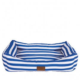 65x45x20 Cm Daisy Yatak Mavi Çizgili Medium | Kumaş Köpek Yatağı 65x45x20 Cm Daisy Yatak Mavi Çizgili Medium | Kumaş Köpek Yatağı