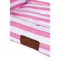 Peggy 65x45x20 Cm Daisy Yatak Pembe Çizgili Medium | Kumaş Köpek Yatağı