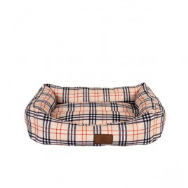 65x45x20 Cm Lady Yatak Krem Ekose Medium | Kumaş Köpek Yatağı 65x45x20 Cm Lady Yatak Krem Ekose Medium | Kumaş Köpek Yatağı