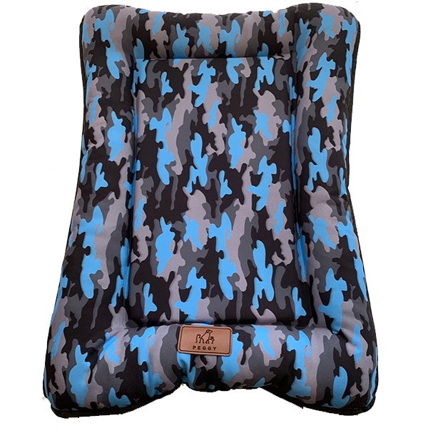 Peggy 68x106x5 Cm Simba Yer Minderi Mavi Large | Kumaş Köpek Yatağı