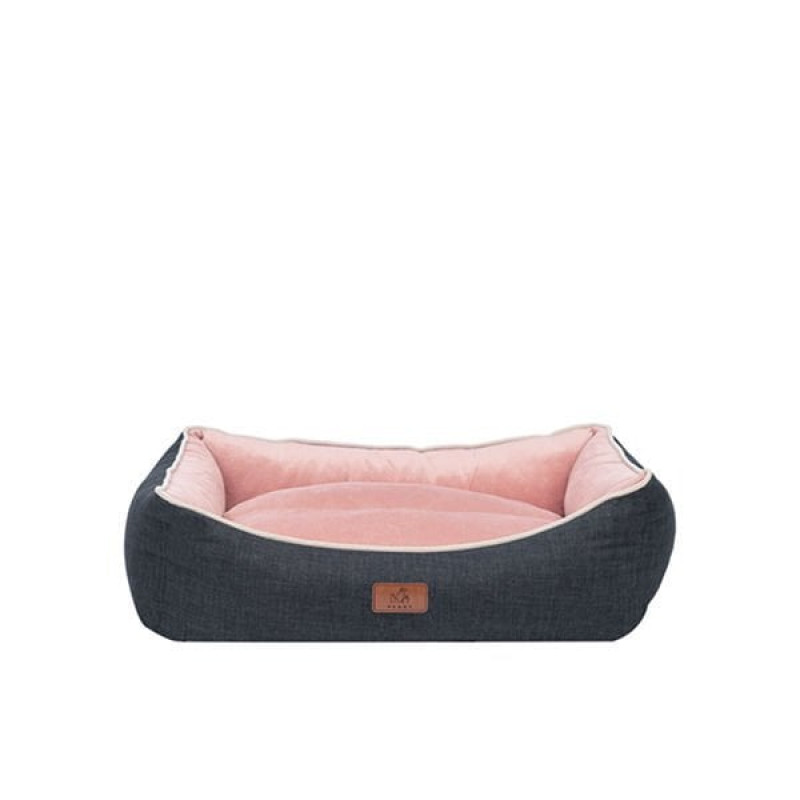 Peggy 70x50x25 Cm Lola Yatak Antrasit Pembe Medium | Kumaş Köpek Yatağı Peggy 70x50x25 Cm Lola Yatak Antrasit Pembe Medium | Kumaş Köpek Yatağı