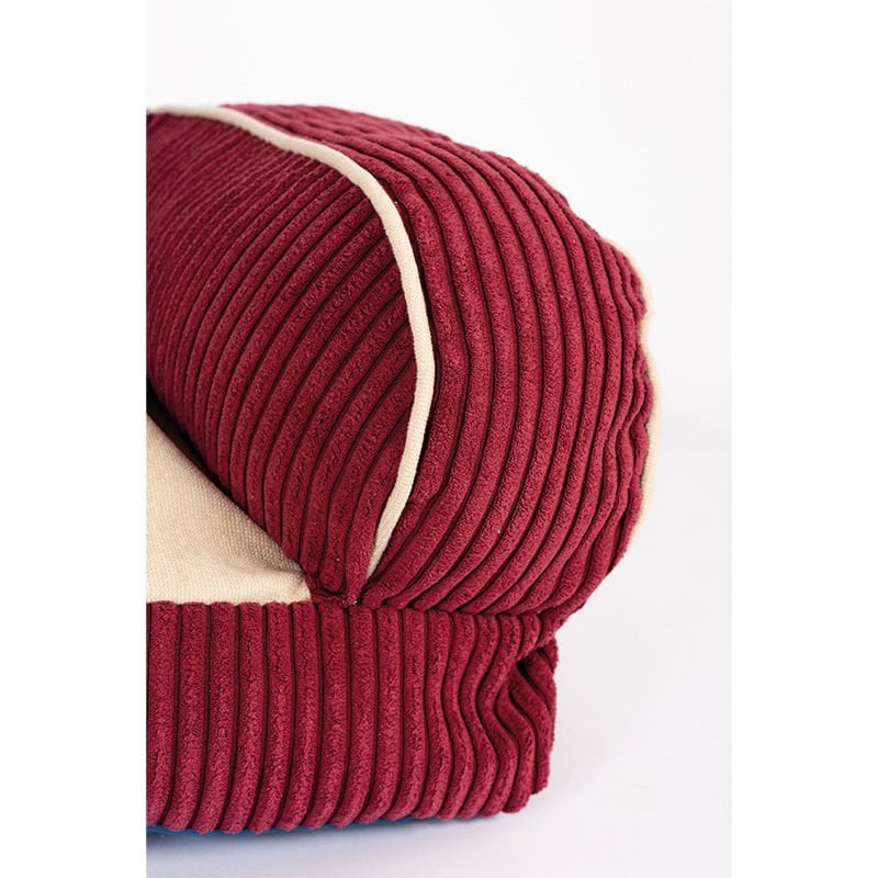 Peggy 75x50x30 Cm Bambi Yatak Kırmızı S/M | Kumaş Köpek Yatağı