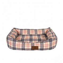 80x60x23 Cm Lady Yatak Krem Ekose Large | Kumaş Köpek Yatağı 80x60x23 Cm Lady Yatak Krem Ekose Large | Kumaş Köpek Yatağı