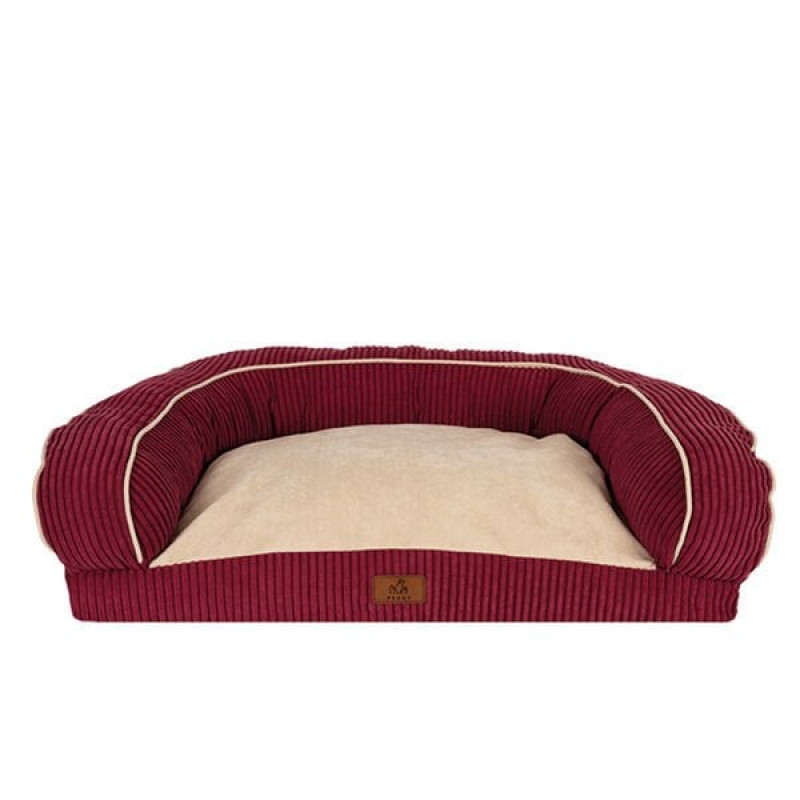 Peggy 85x65x35 Cm Bambi Yatak Kırmızı L/Xl | Kumaş Köpek Yatağı Peggy 85x65x35 Cm Bambi Yatak Kırmızı L/Xl | Kumaş Köpek Yatağı