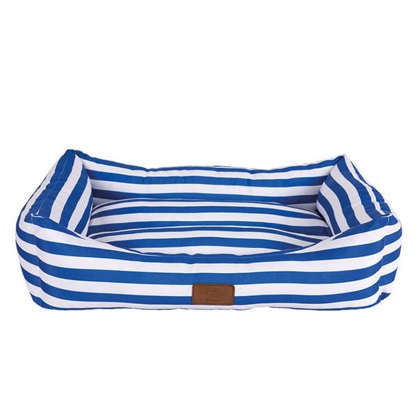 Peggy 95x70x23 Cm Daisy Yatak Mavi Çizgili Büyük Irk X-Large | Kumaş Köpek Yatağı
