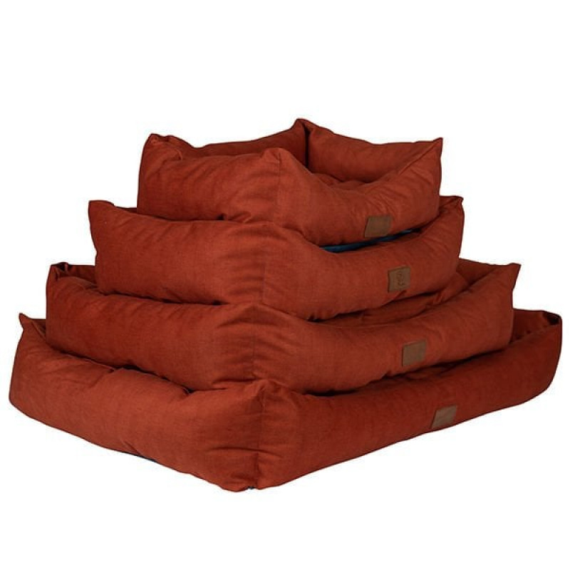 Peggy 95x70x23 Cm Luna Yatak Turuncu Büyük Irk X-Large | Kumaş Köpek Yatağı