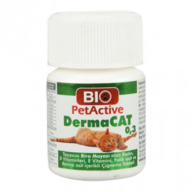 Pet Active 22.5 Gr Dermacat Sarımsaklı Maya Tableti 75 Adet