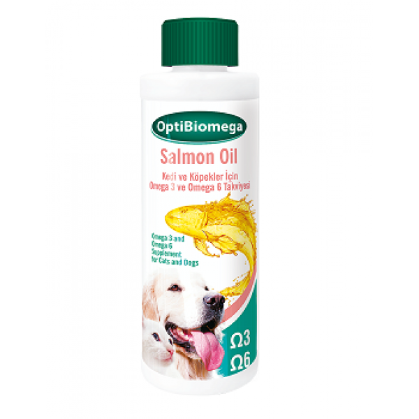 Pet Active 250 Ml Optibiomega Deri Tüy ve Sindirim Destekleyici Somon Balık Yağı | Köpek Vitamini