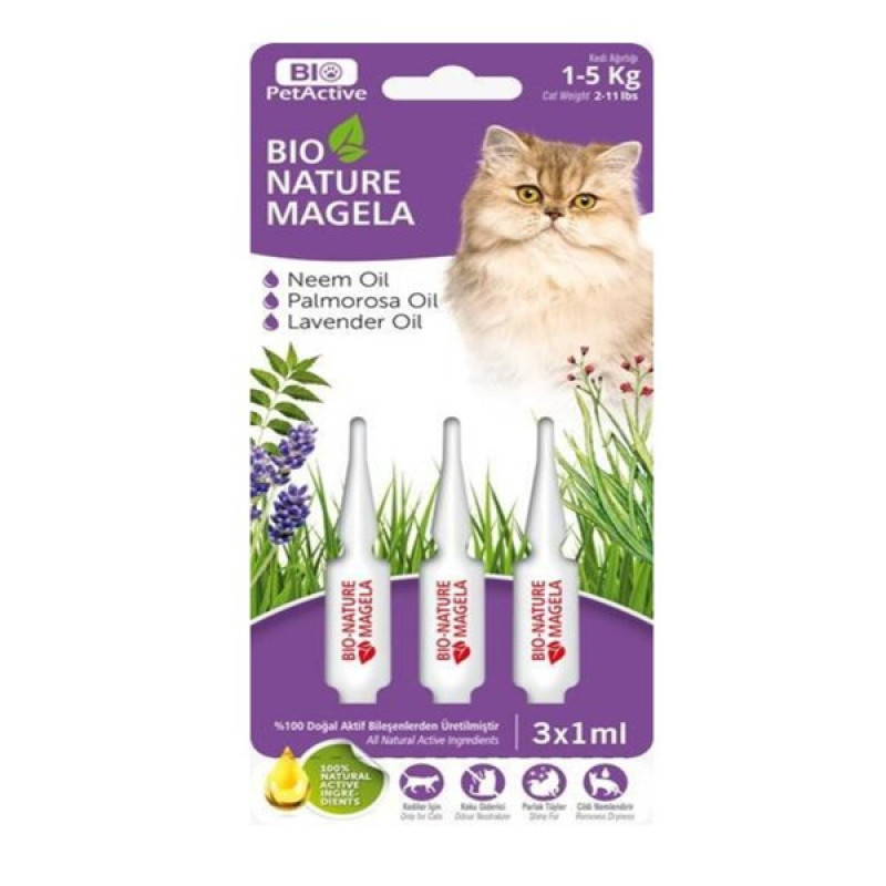 Pet Active 3x1 Ml Bio Nature Ense Damlası 1-5 Kg | Kedi Spreyi Pet Active 3x1 Ml Bio Nature Ense Damlası 1-5 Kg | Kedi Spreyi