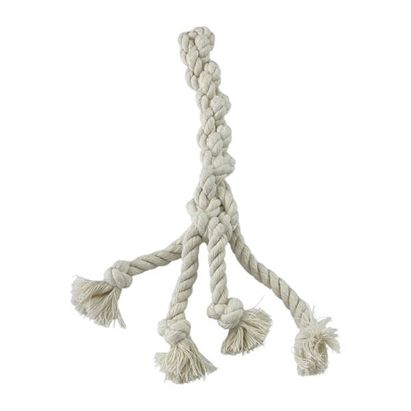 Pet Comfort 100% Pamuk 4 Düğümlü At Getir ve Diş Kaşıma 45 Cm | Köpek Çiğneme