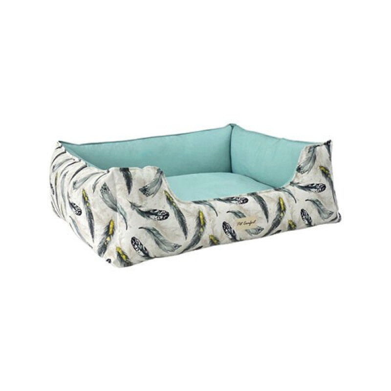 Pet Comfort L Alpha Merta Beyaz Mint 105x85 Cm | İç Mekan Köpek Yatağı