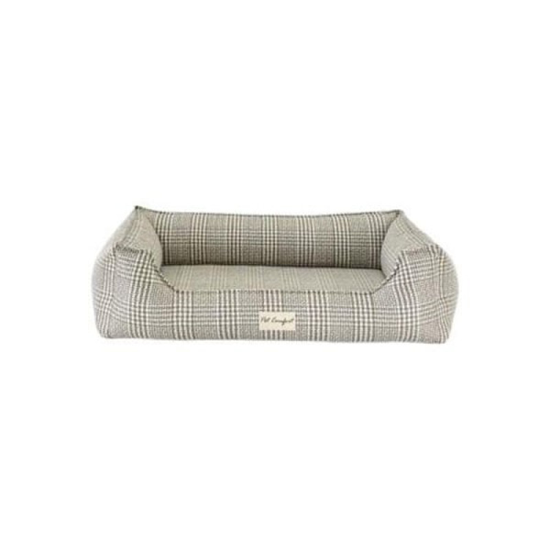 Pet Comfort M Delta Varius Kareli Bej 70x90 Cm | İç Mekan Köpek Yatağı