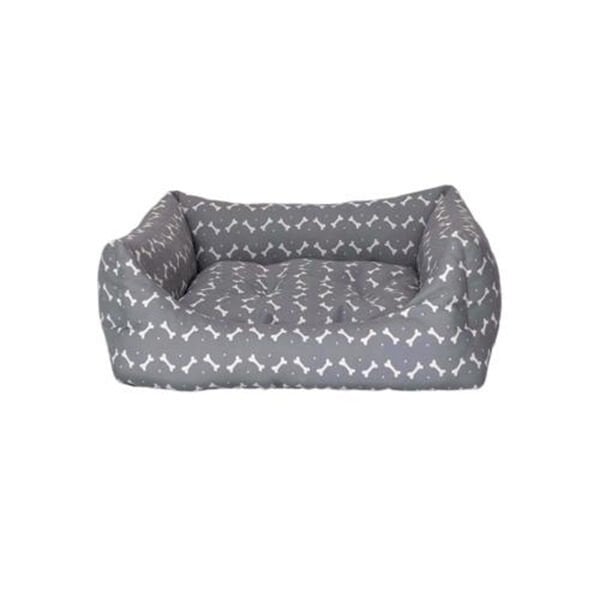 Pet Comfort M Uniform Bone Beyaz Gri 60x70 Cm | Kedi Evi Yatağı