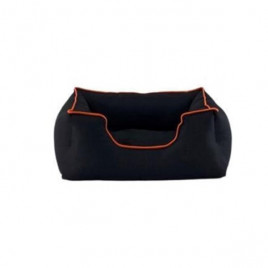S Alpha Outdoor Siyah Turuncu 60x50 Cm | Dış Mekan Köpek Yatağı