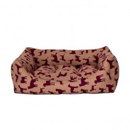 S Uniform Bej Bordo 50x60 Cm | İç Mekan Köpek Yatağı S Uniform Bej Bordo 50x60 Cm | İç Mekan Köpek Yatağı