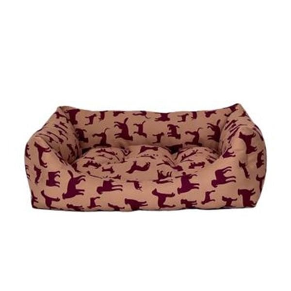 Pet Comfort S Uniform Bej Bordo 50x60 Cm | İç Mekan Köpek Yatağı