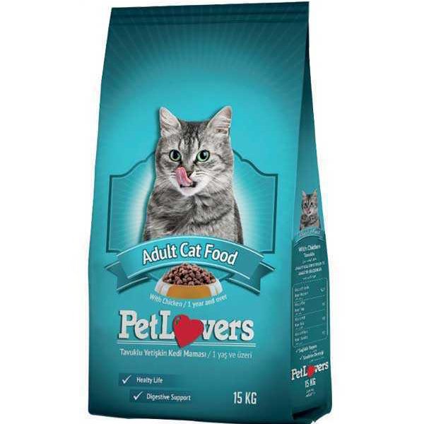 Pet Lovers 15 Kg Tavuklu Yetişkin | Yetişkin Kuru Kedi Maması
