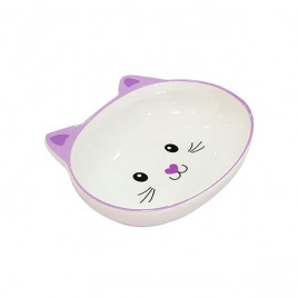 300 Ml Melamin Kedi Suratlı Mama ve Su Kabı Mor 14.5x11x4,5 Cm | Seramik Mama Ve Su Kabı 300 Ml Melamin Kedi Suratlı Mama ve Su Kabı Mor 14.5x11x4,5 Cm | Seramik Mama Ve Su Kabı