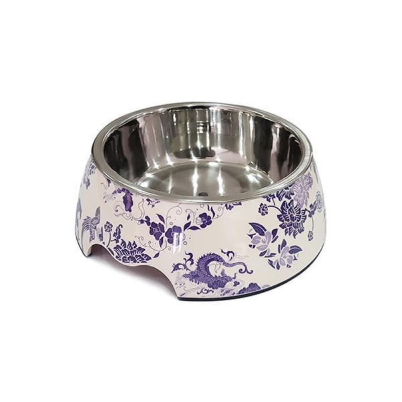 Pet Loves 350 Ml Mor Çiçek Desenli Melamin Mama ve Su Kabı 17,5x17x6 Cm | Metal Mama Ve Su Kabı Pet Loves 350 Ml Mor Çiçek Desenli Melamin Mama ve Su Kabı 17,5x17x6 Cm | Metal Mama Ve Su Kabı