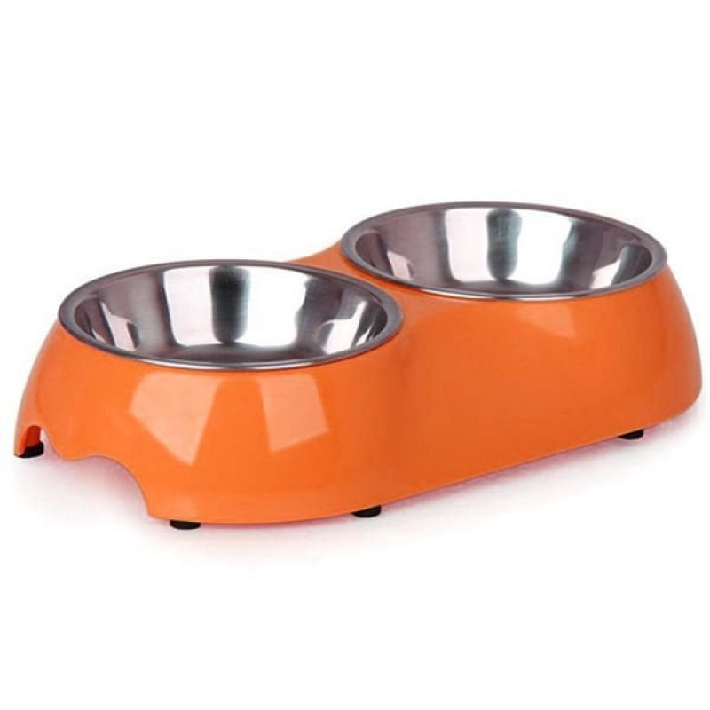 Pet Loves 350Ml İkili Melamin Mama ve Su Kabı Turuncu 25x14x4,6 Cm | İkili Mama Ve Su Kabı Pet Loves 350Ml İkili Melamin Mama ve Su Kabı Turuncu 25x14x4,6 Cm | İkili Mama Ve Su Kabı