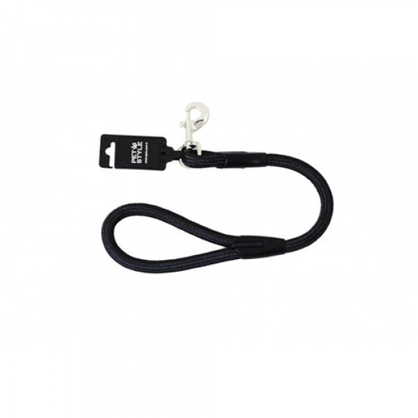 Pet Style 13mmx120 Cm Fitil Uzatma Siyah | Köpek Gezdirme Tasması