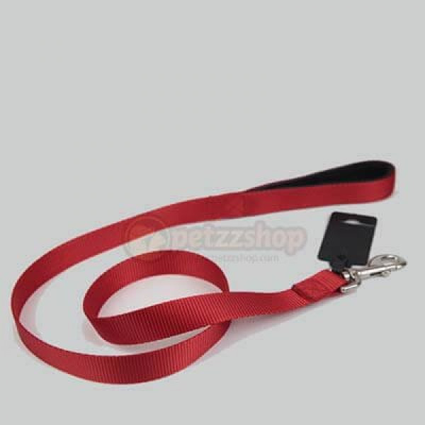 Pet Style 2x125 Cm Yumuşak Doku Gezdirme Tasması Kırmızı | Köpek Gezdirme Tasması