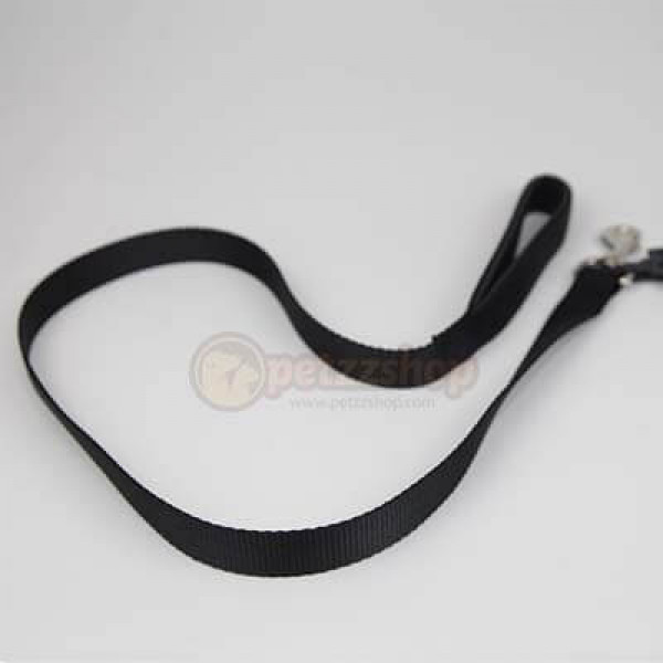 Pet Style 2x125 Cm Yumuşak Doku Gezdirme Tasması Siyah | Köpek Gezdirme Tasması