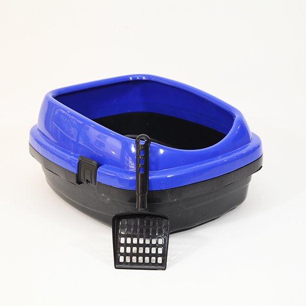 Pet Style 49.5X40X22h Cm Comfort Açık Kedi Tuvaleti Mavi | Açık Kedi Tuvaleti