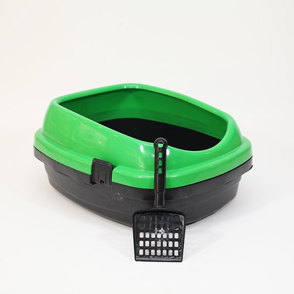 Pet Style 49.5X40X22h Cm Comfort Açık Kedi Tuvaleti Yeşil | Açık Kedi Tuvaleti