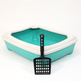 49X37.5X13.5h Cm Kitty Açık Tuvalet Kabı Açık Yeşil | Açık Kedi Tuvaleti 49X37.5X13.5h Cm Kitty Açık Tuvalet Kabı Açık Yeşil | Açık Kedi Tuvaleti