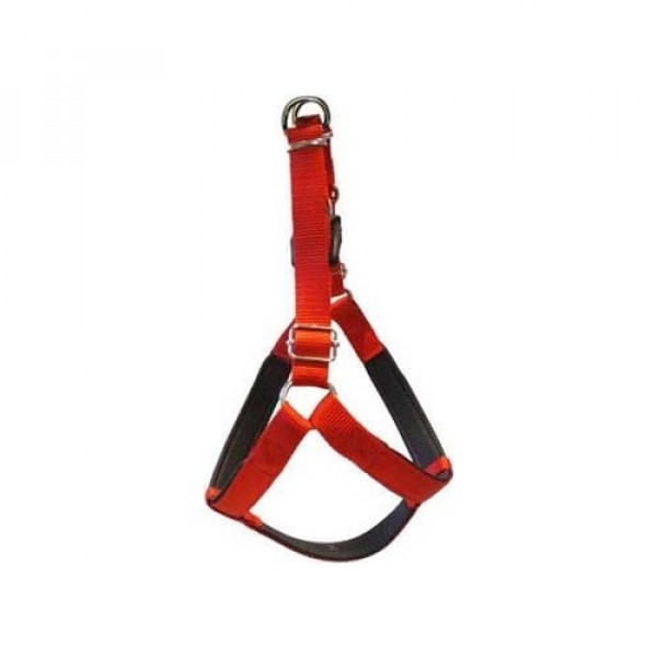 Pet Style No:1 Yumuşak Doku Bel Tasması Kırmızı | Köpek Göğüs Tasması