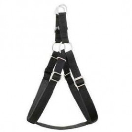 No:4 Yumuşak Doku Bel Tasması Siyah | Köpek Göğüs Tasması