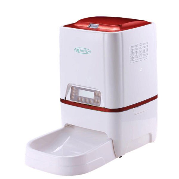 Pet-U 6 Lt Otomatik Ufak Mama Kabı Bordo 21x35x34 Cm | Köpek Otomatik Mama Kabı