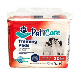 PatiCare 60X90 Cm 30 Adet Training Pads  Tuvalet Eğitim Pedi Turuncu | Köpek Tuvalet Eğitimi